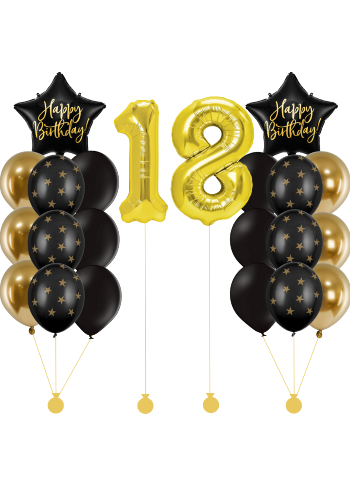 Zestaw DUŻY 18 black